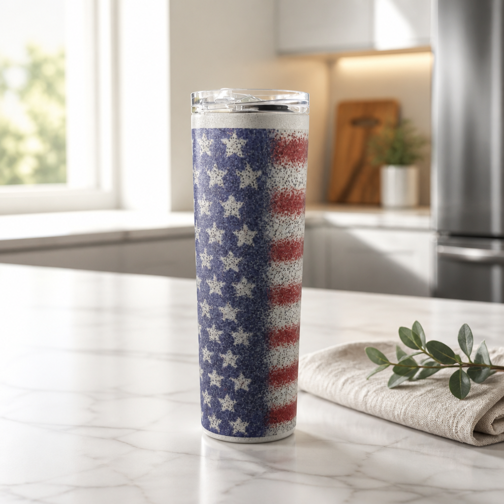 Stainless Steel 25oz Patriotic Tumbler