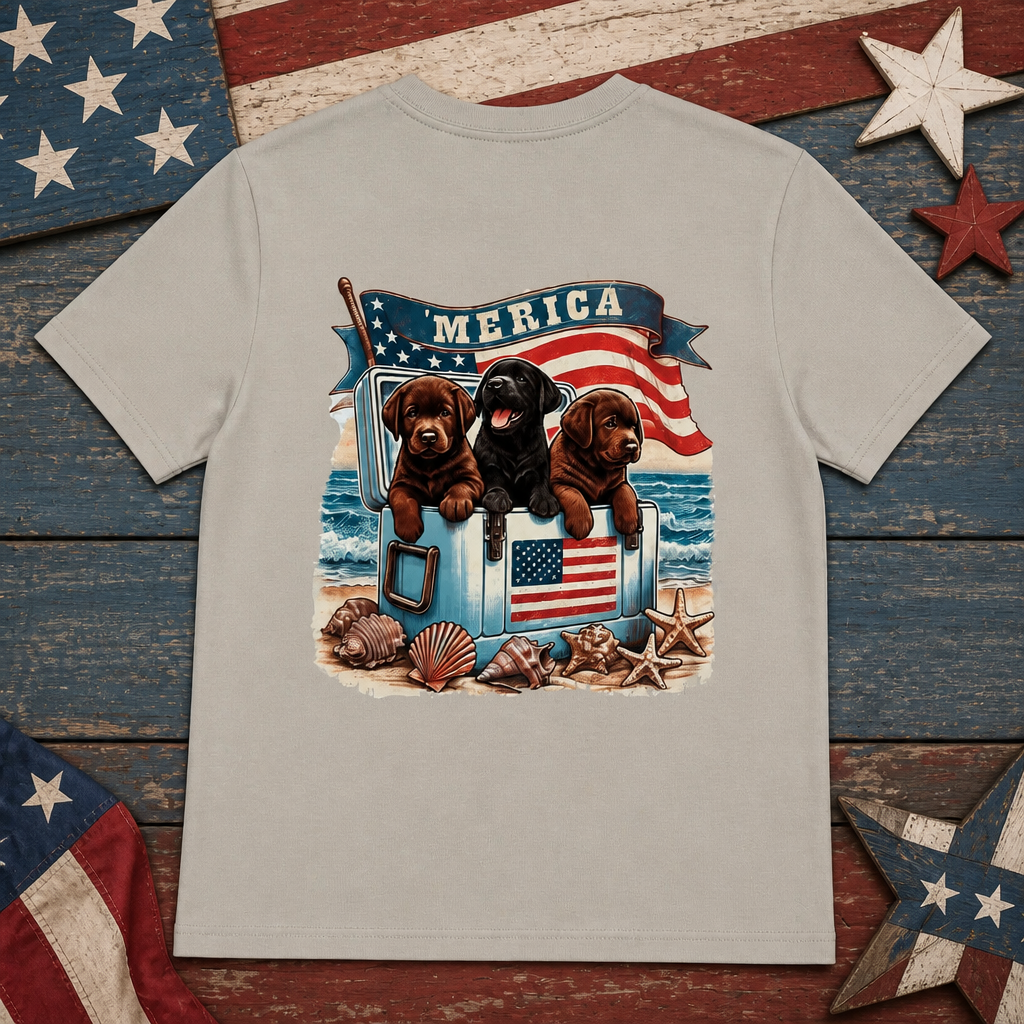 'Merica Dogs in a Cooler Tee