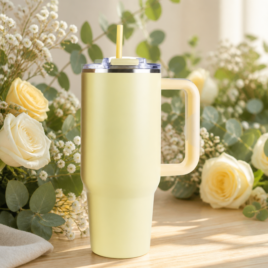 Lemon Cream 40 oz SS Tumbler