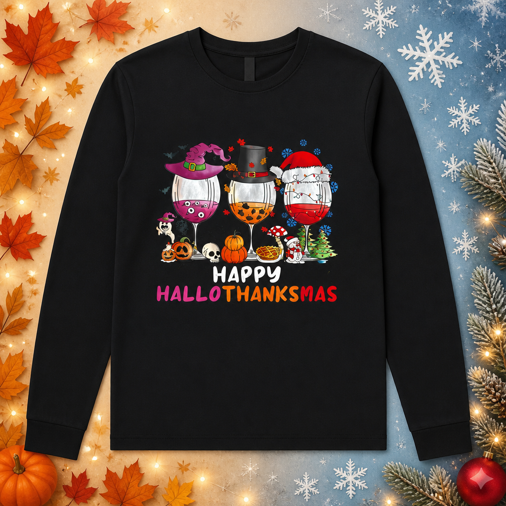 Happy Hallowthanksmas L/S Tee