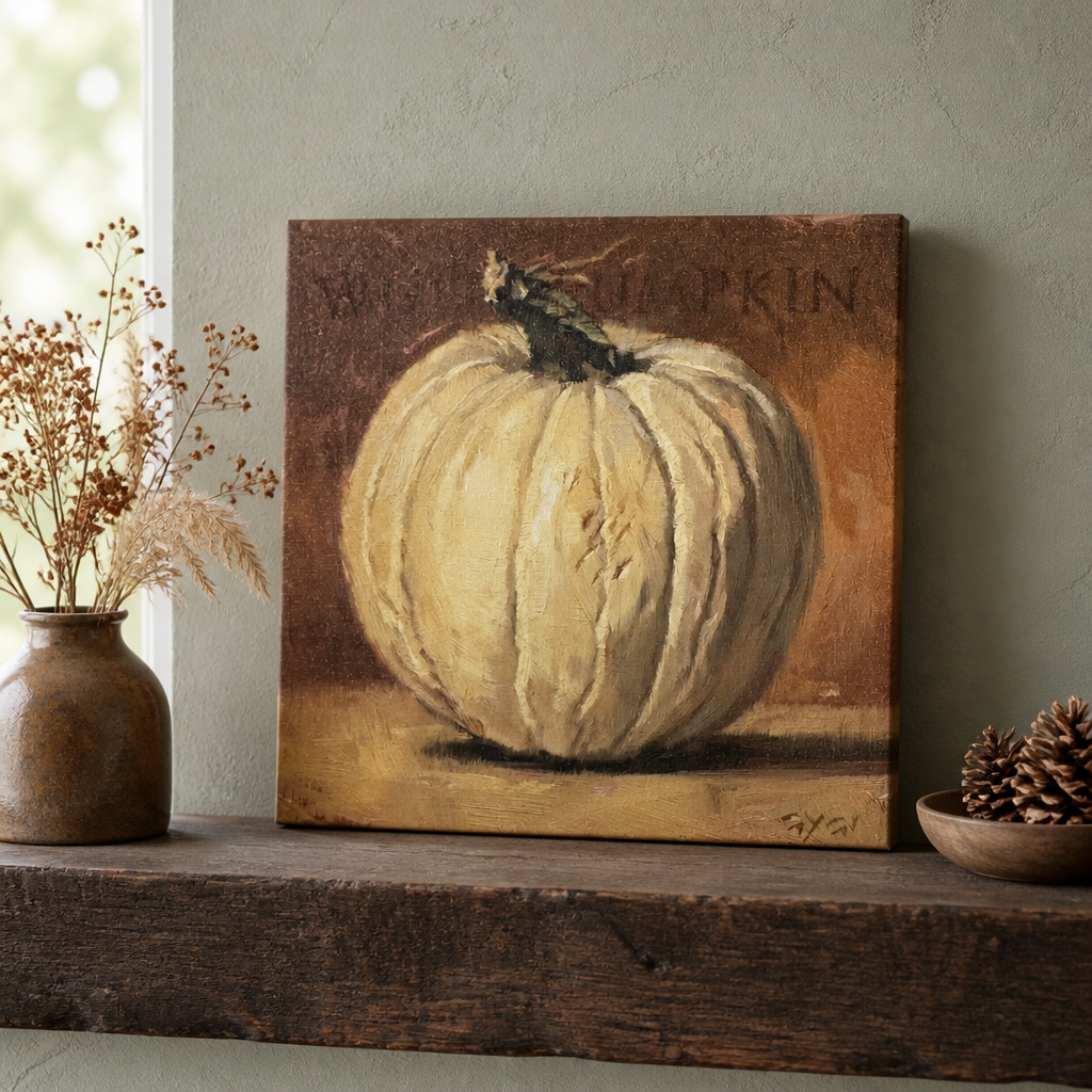 Pumpkin Canvas Art Gygi 9x9