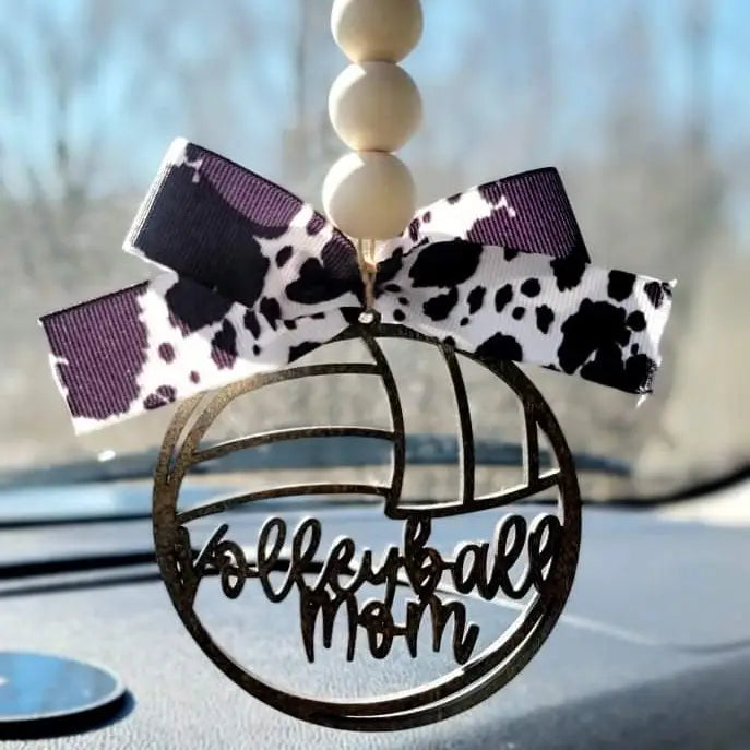 Volleyball Mom Car Charm