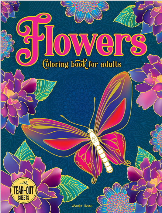 Flowers Coloring Book for adults