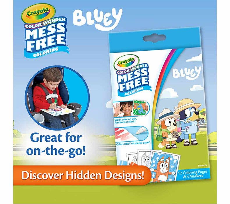 Bluey Crayola Color Wonder Mini Box Set with Markers