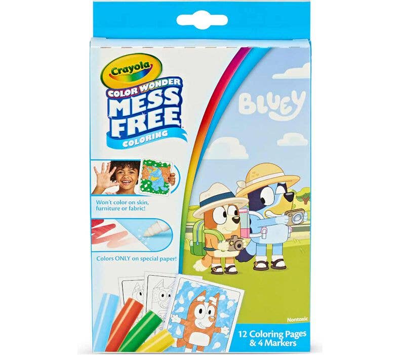 Bluey Crayola Color Wonder Mini Box Set with Markers