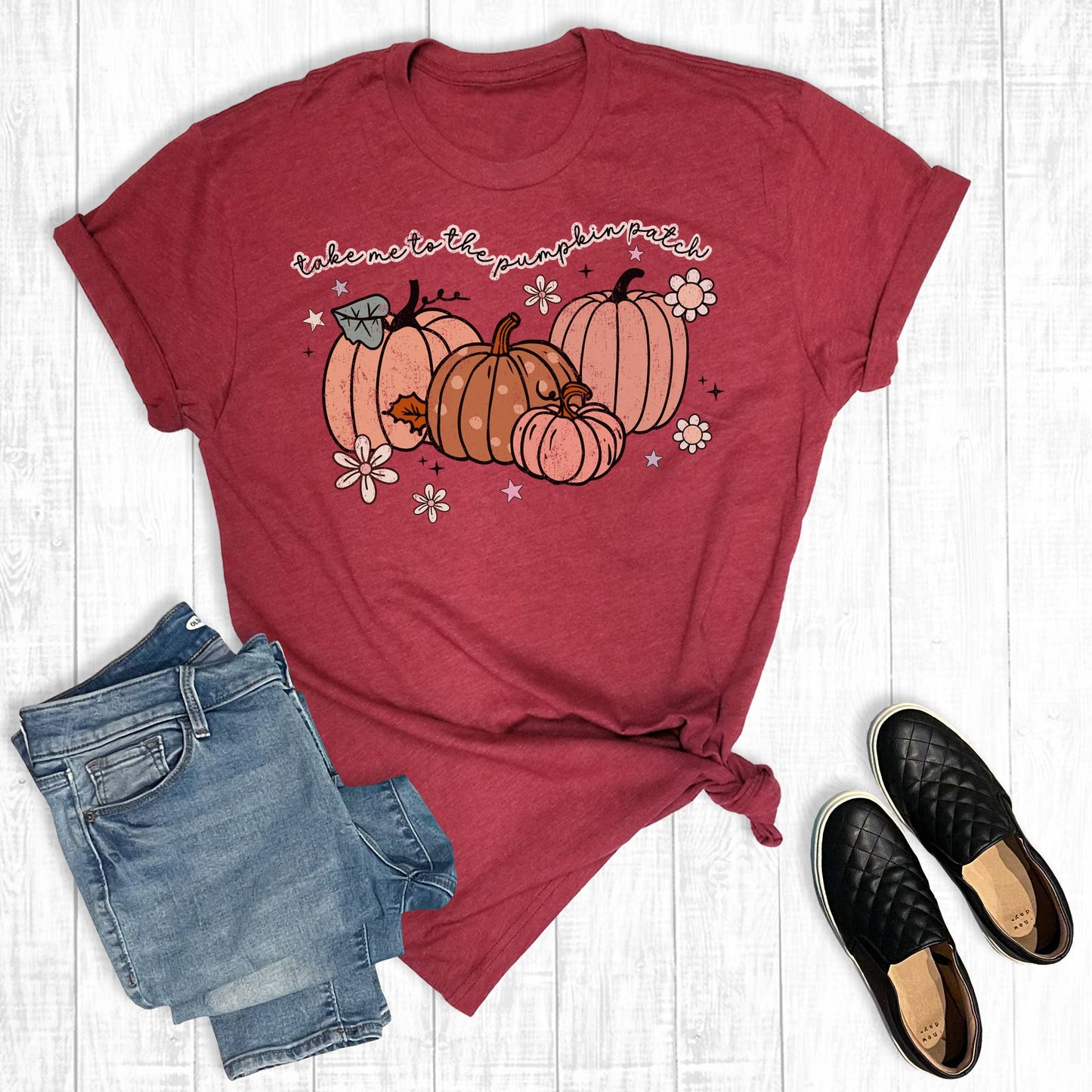 Fall Take Me To The Pumpkin Patch Graphic Tee