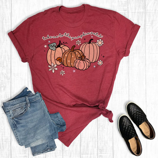 Fall Take Me To The Pumpkin Patch Graphic Tee