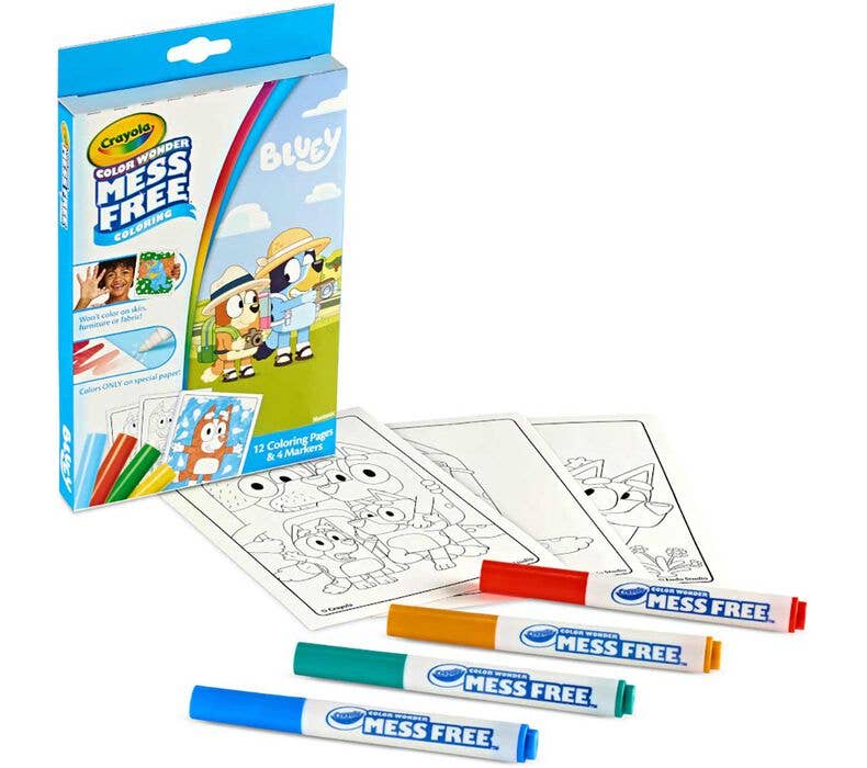 Bluey Crayola Color Wonder Mini Box Set with Markers