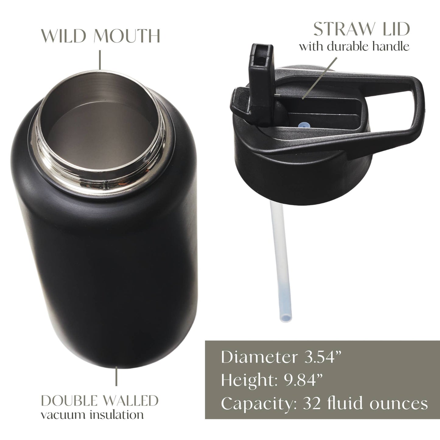 32 Water Bottle in Matte