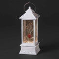 Lighted Swirl Lantern Cardinal on Branch