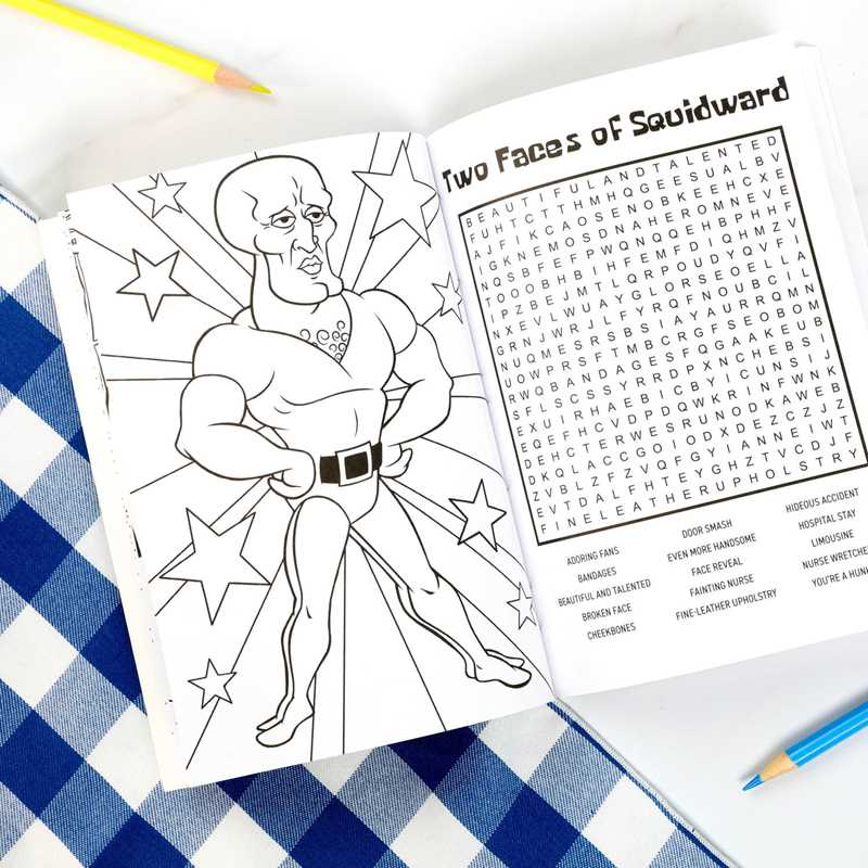 SpongeBob SquarePants Word Search and Coloring Book by Editors of Thunder Bay Press