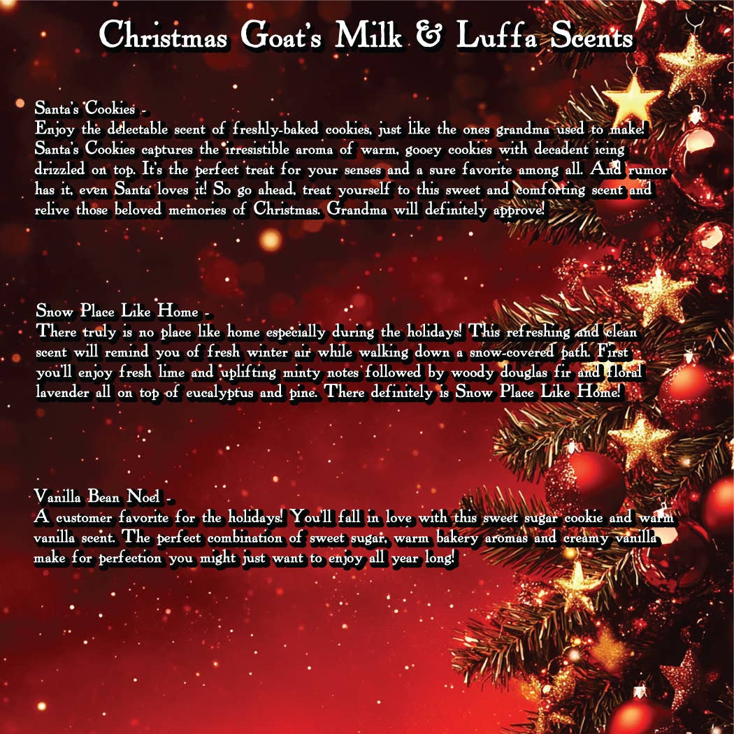 Christmas Scented Luffa Soaps