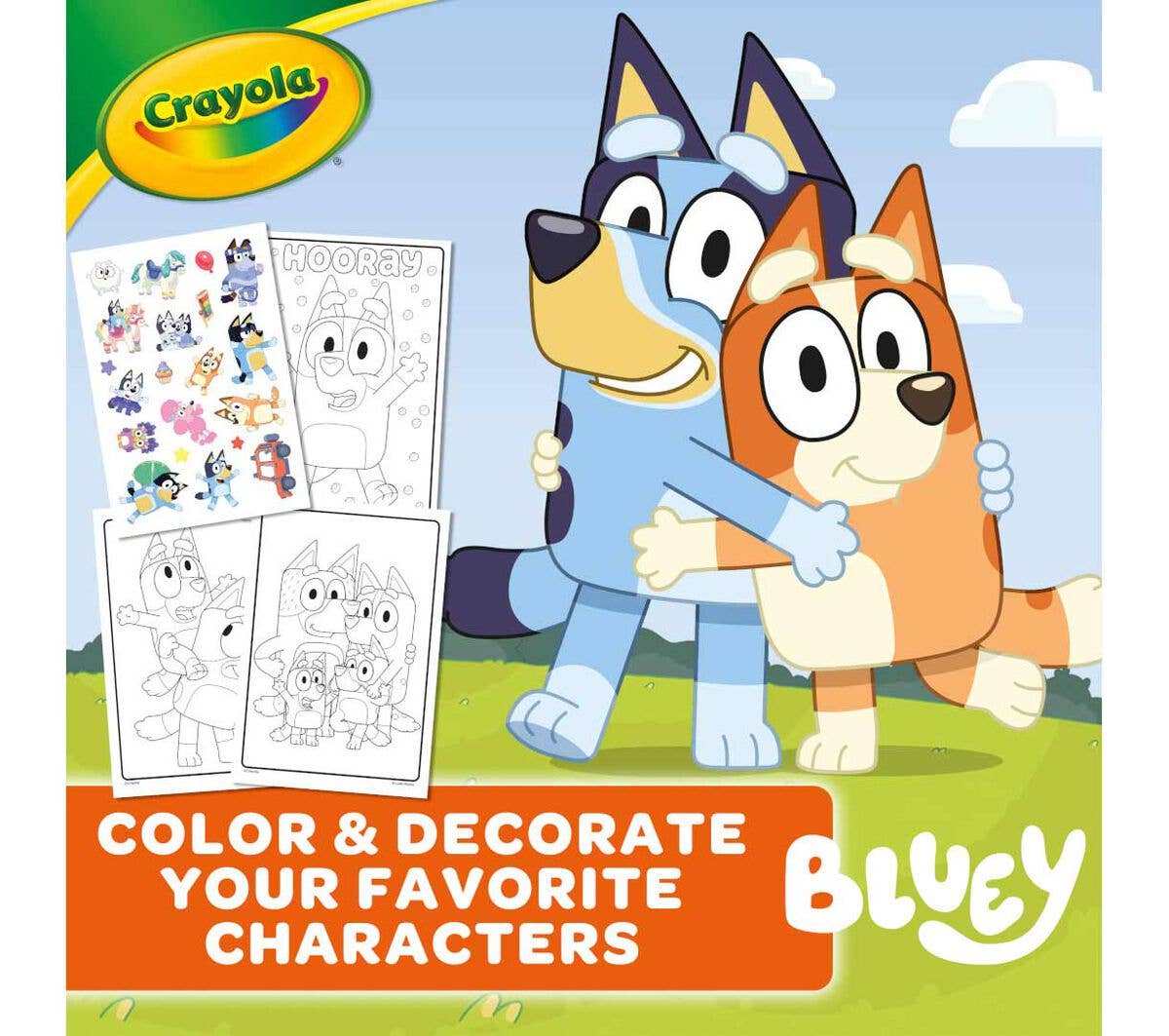 Bluey Crayola 96 Page Coloring Book with Sticker Sheet