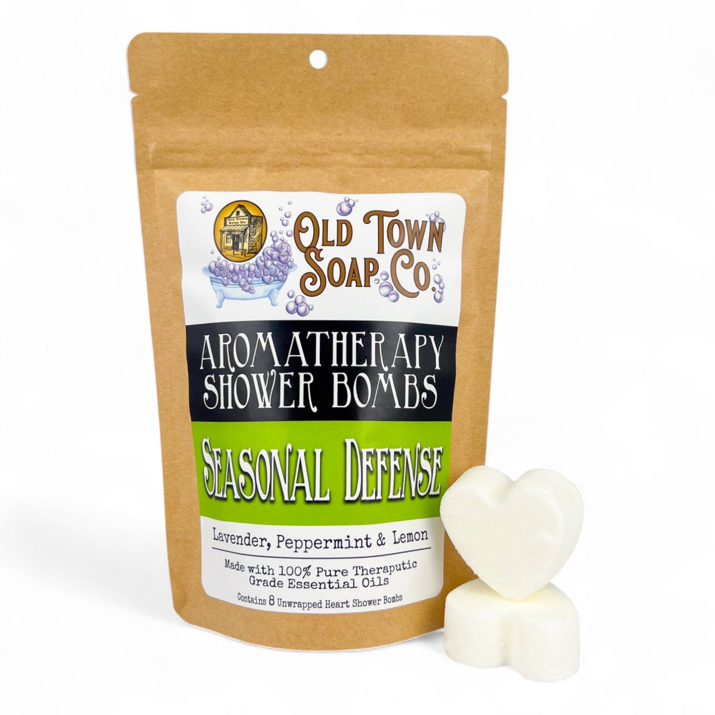 Shower Bombs/Steamers -8 Pack -Avail in 12 Blends #1 Seller