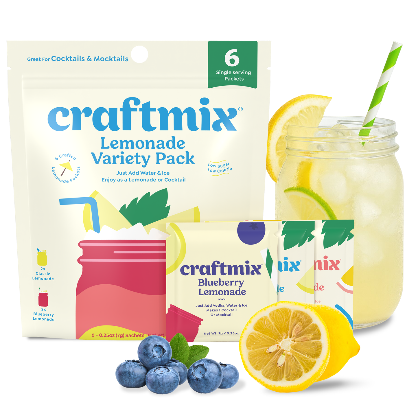 Lemonade Variety Pack Cocktail Mixers -6 Serving Multipack