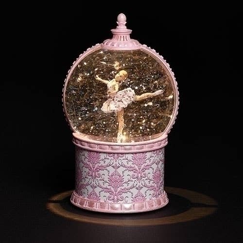 Musical LED Swirl Ballet Glitterdome