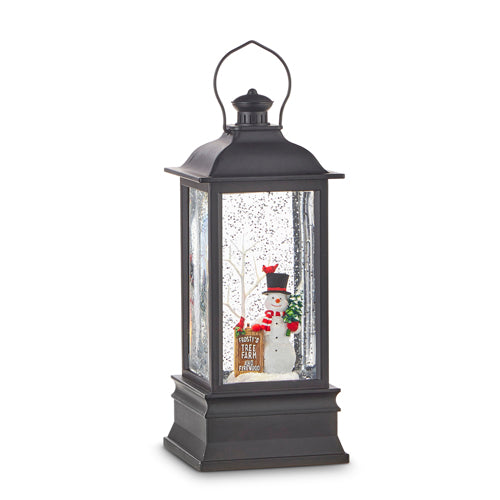 Frosty's Tree Farm 8.75" Musical Lighted Lantern
