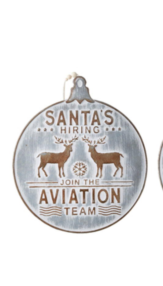 Santa's Aviation Team 11.25"