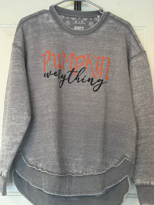 Pumpkin Everything Melange Sweatshirt- S