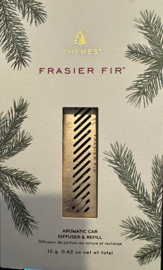 Thymes Frasier Fir Aromatic Car Diffuser & Refill