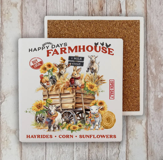 Happy Days FarmHouse Coaster (1)