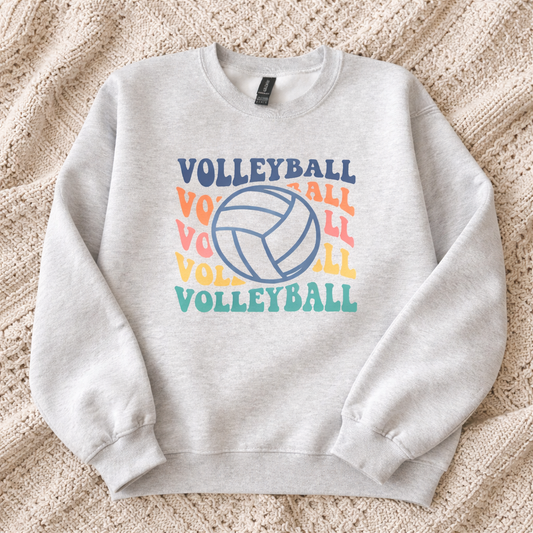 Volleyball Colorful Sweatshirt