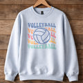 Stacked Volleyball Sweatshirt (Blue)