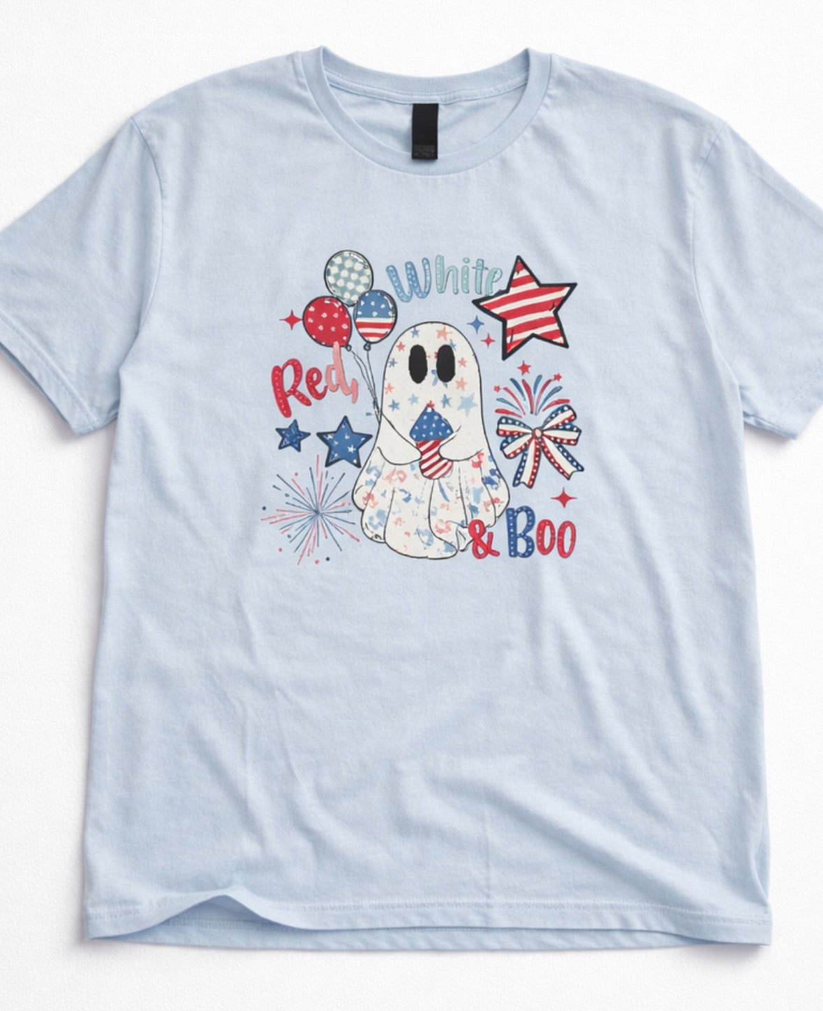 Red, White & Boo SS Tee