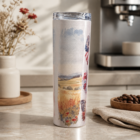 Patriotic 25oz Stainless Steel Tumbler