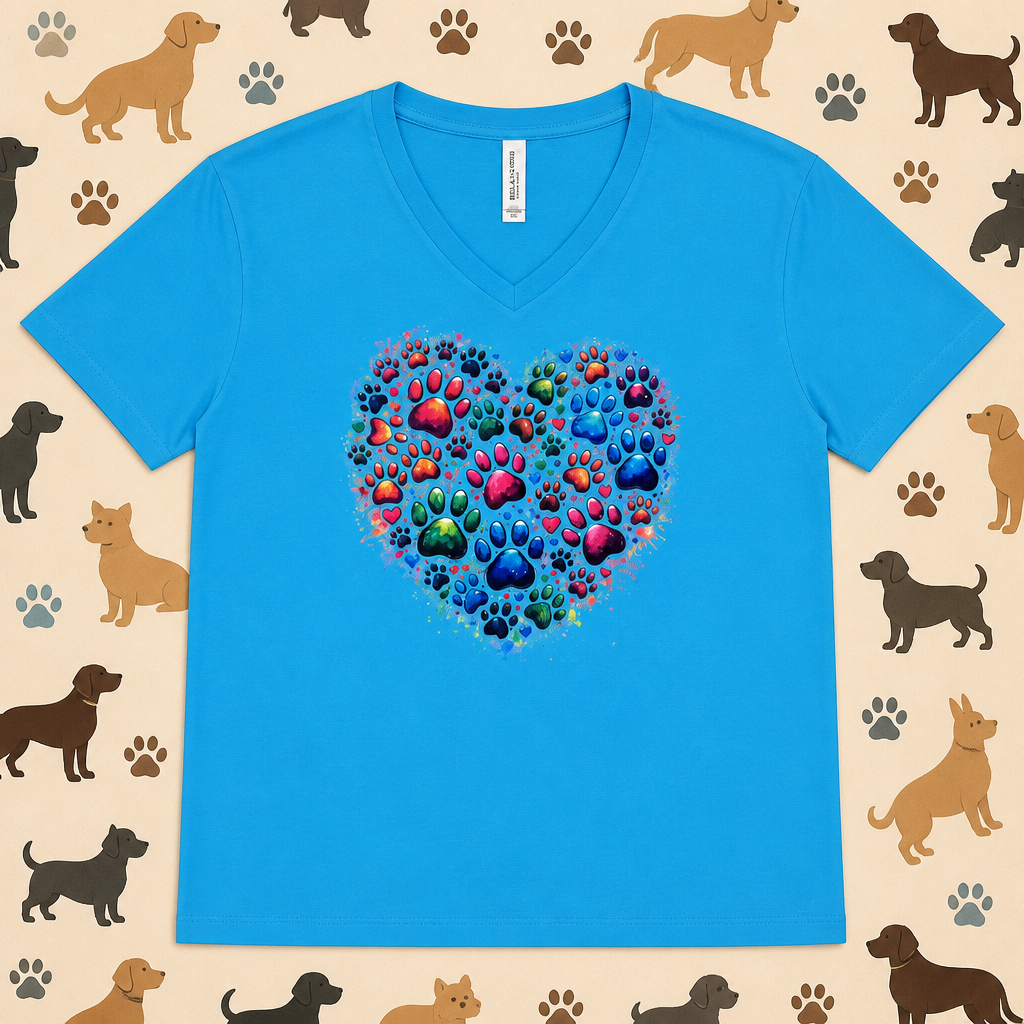 Heart Paw Print Tee