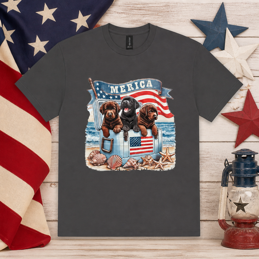 'Merica Dogs in a Cooler Tee