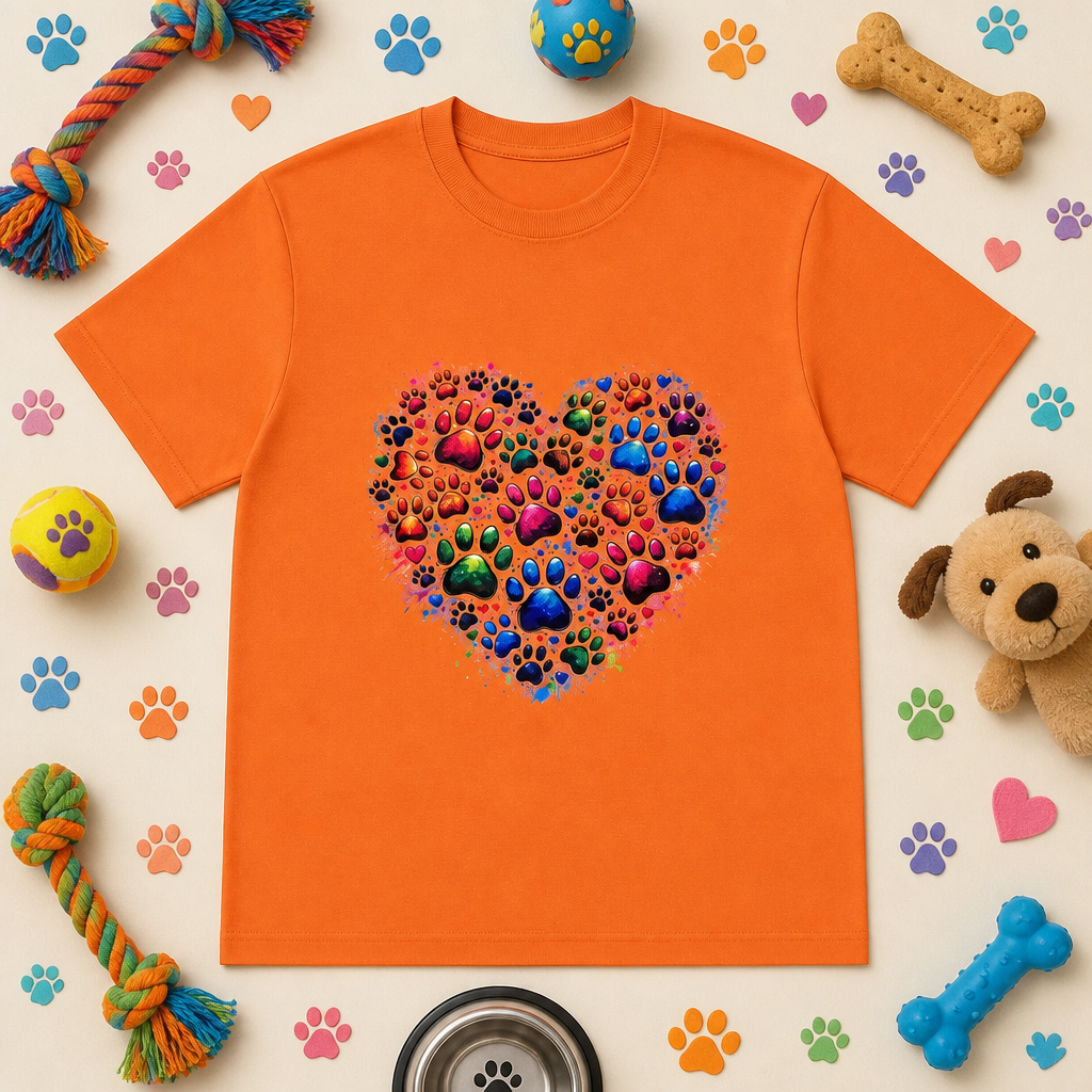 Heart Paw Print Tee