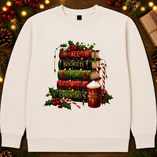 All Booked For Christmas Sweatshirt
