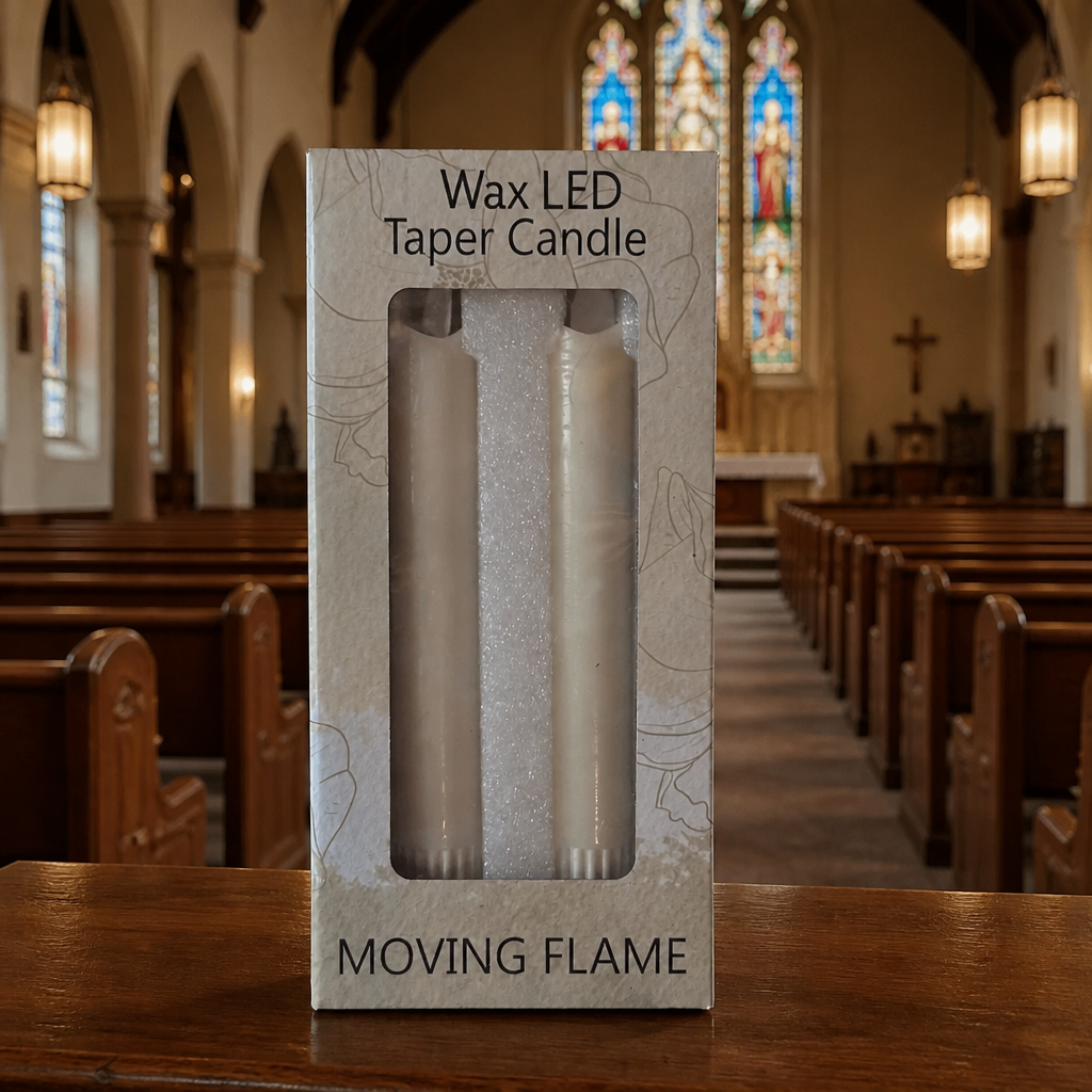 6" Flameless Ivory Candles