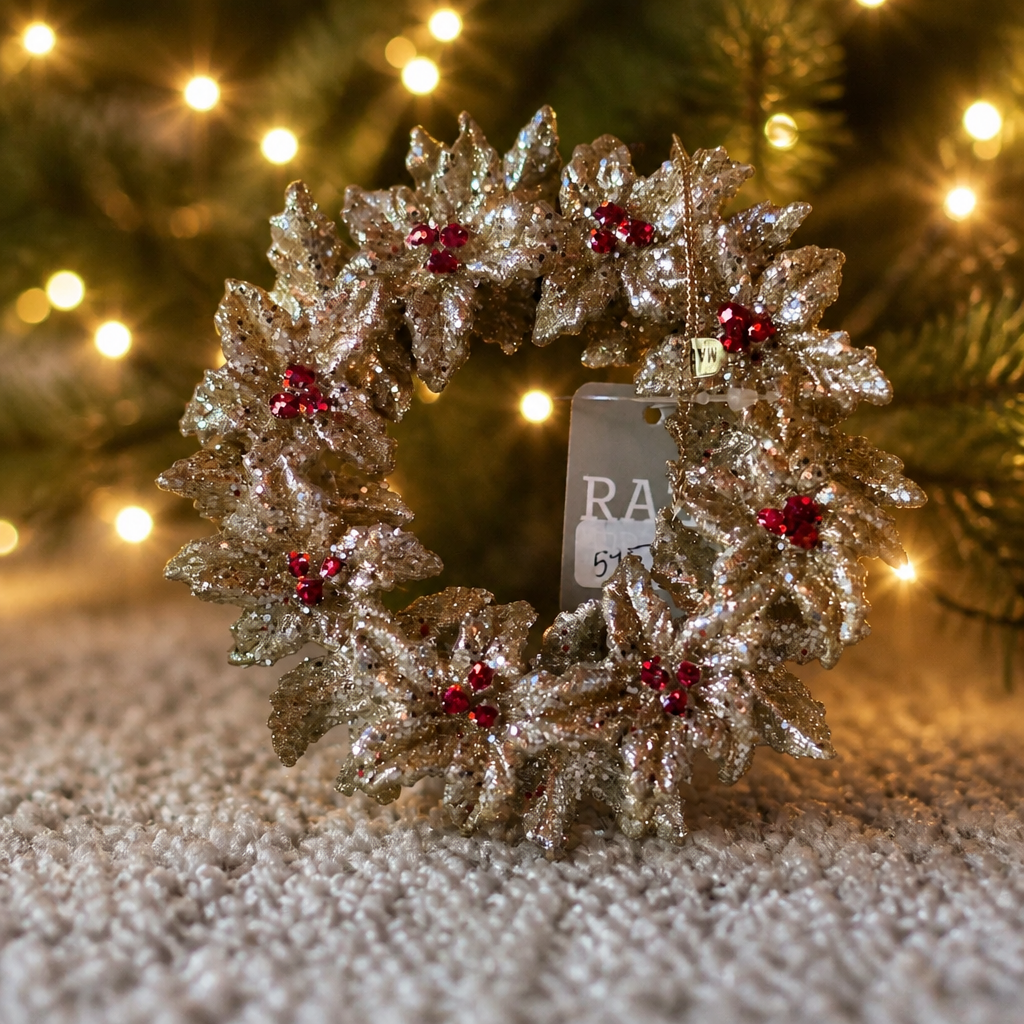 Glitter Wreath Ornaments