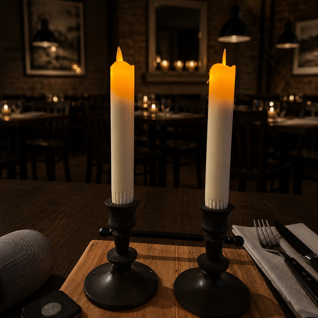 6" Flameless Ivory Candles