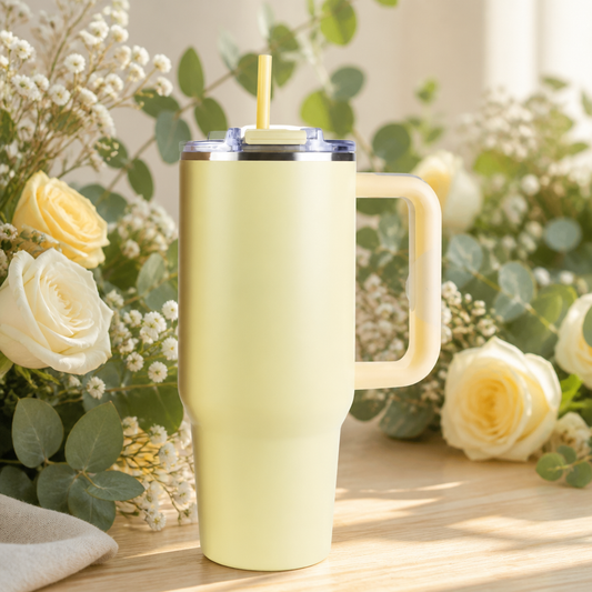 Lemon Cream 40 oz SS Tumbler