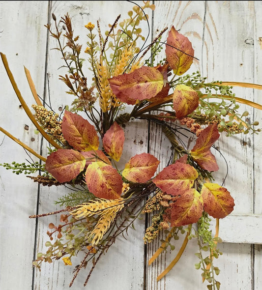 A Fall gathering 4.5" Candle Ring