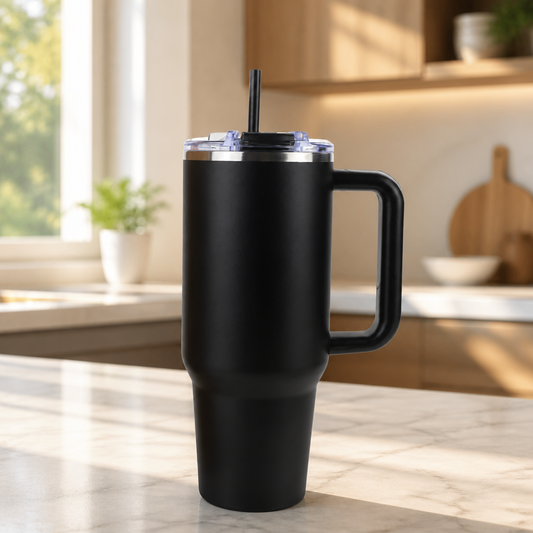 40 oz Black Tumbler