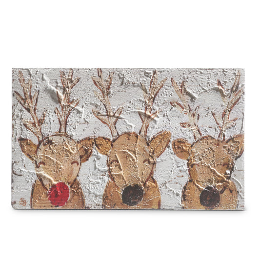 Reindeer Wooden Shelf Sitter