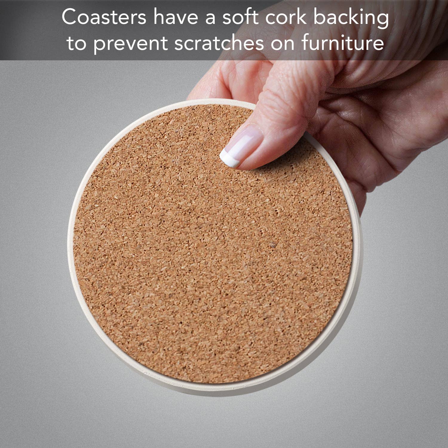 Thirstystone "Kittens" Round Absorbent Stone Coaster 4pk