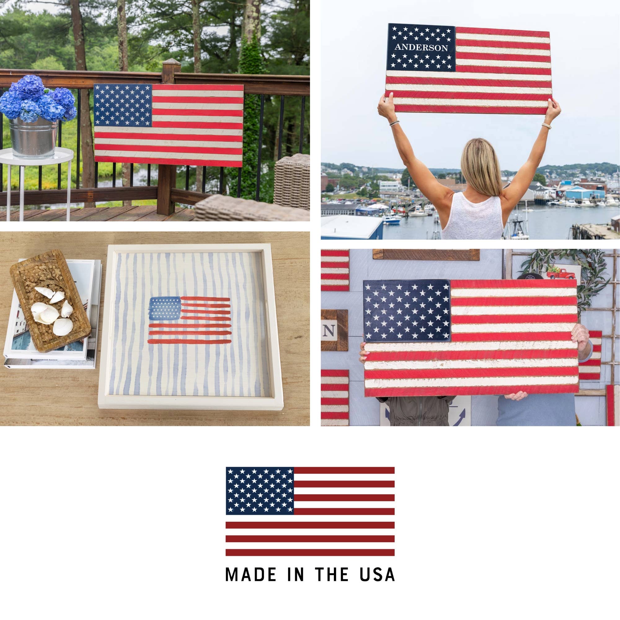 Patriotic Dog Block Sign