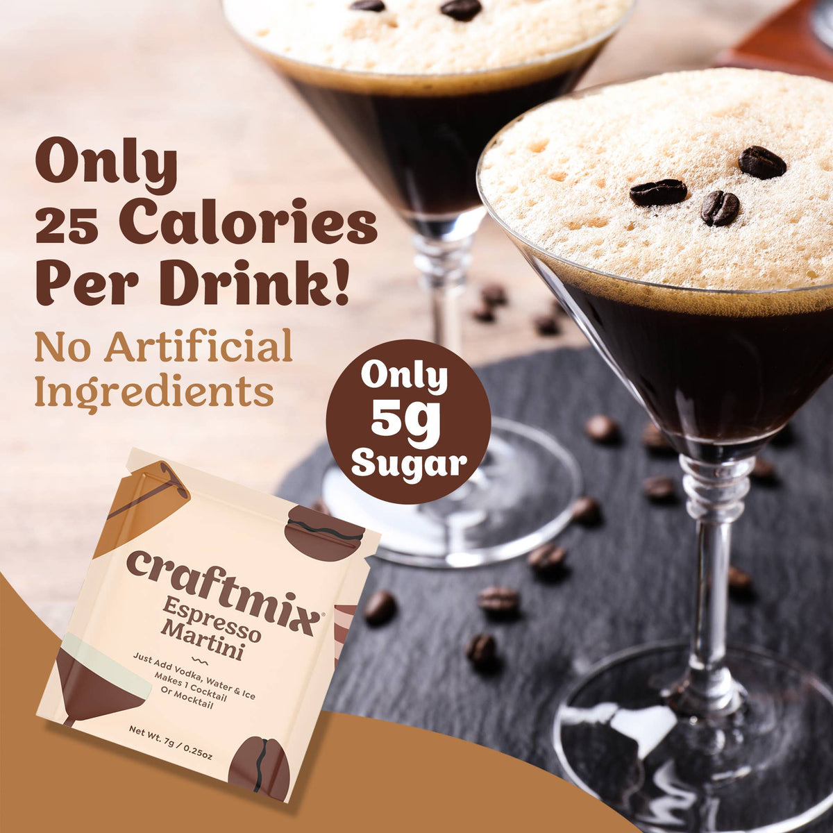 Espresso Martini Cocktail Mixer - 6 Servings Multipack