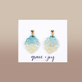 Beach Scalloped Dangle Earrings