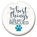 Rescued Absorbent Stone Car Coaster 1 Pk