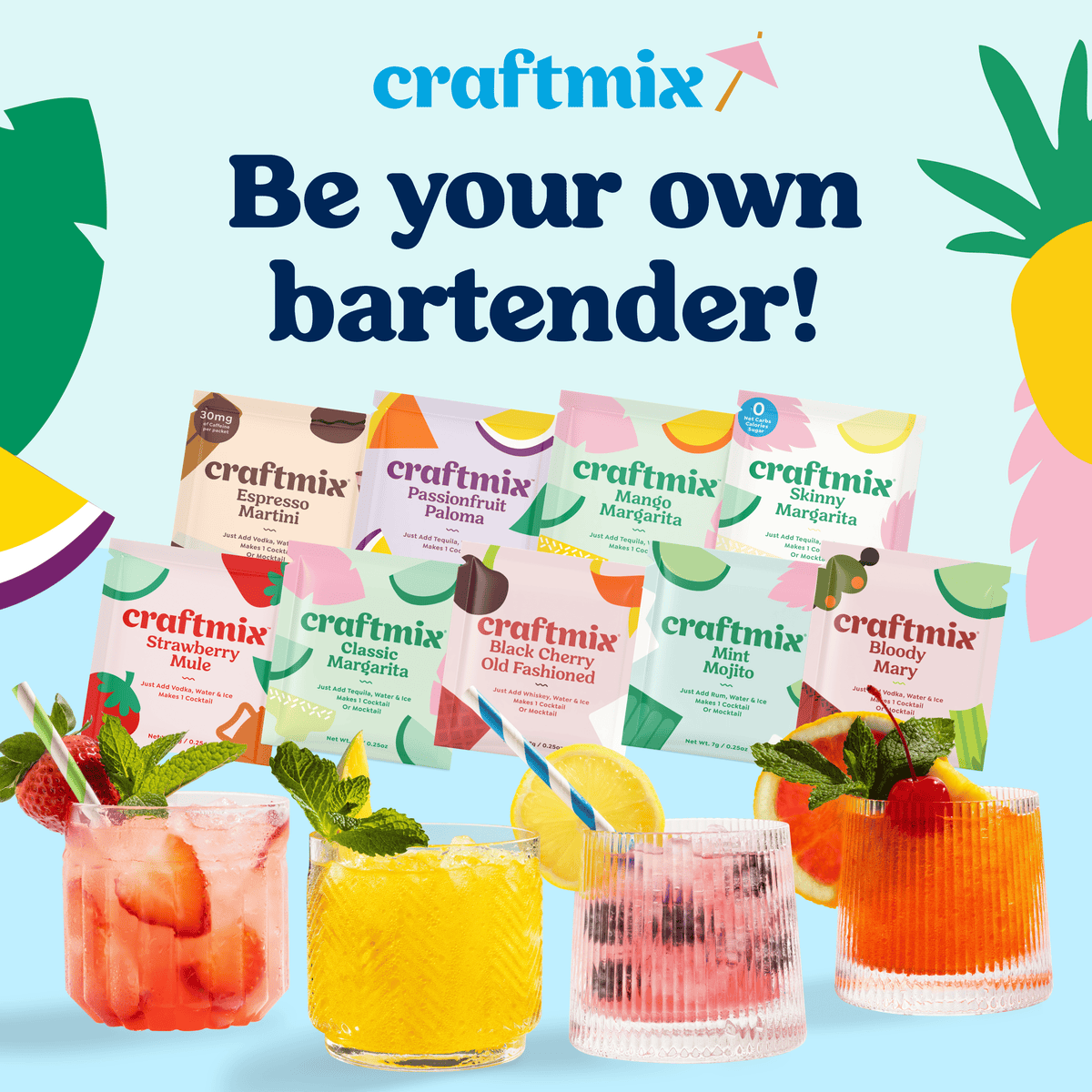 Blood Orange Mai Tai Mixer - Single Packets / Caddy Refills