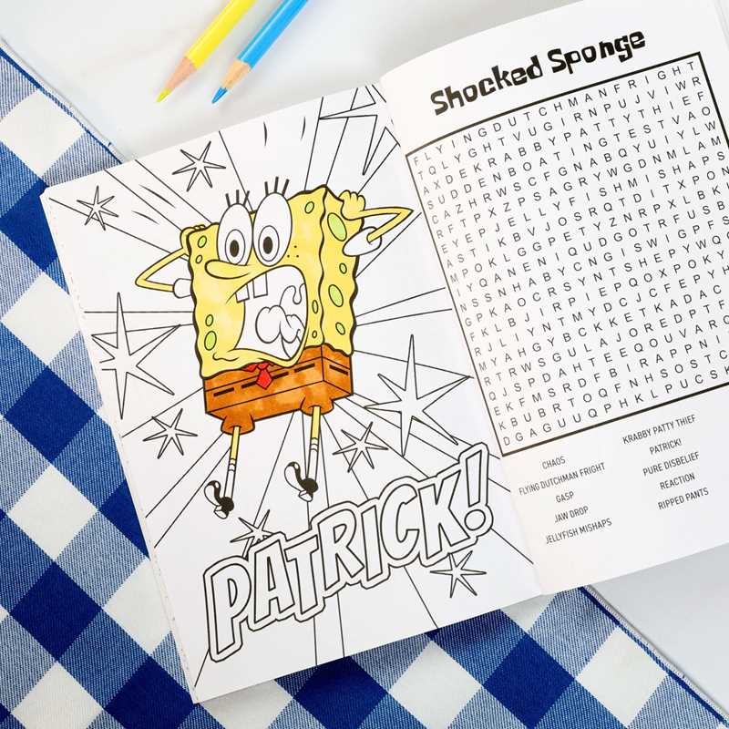 SpongeBob SquarePants Word Search and Coloring Book by Editors of Thunder Bay Press