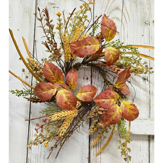 A Fall Gathering Candle Ring 4.5"