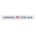 America Flag 1776-2026 Skinny Sign | Patriotic Wooden Decor
