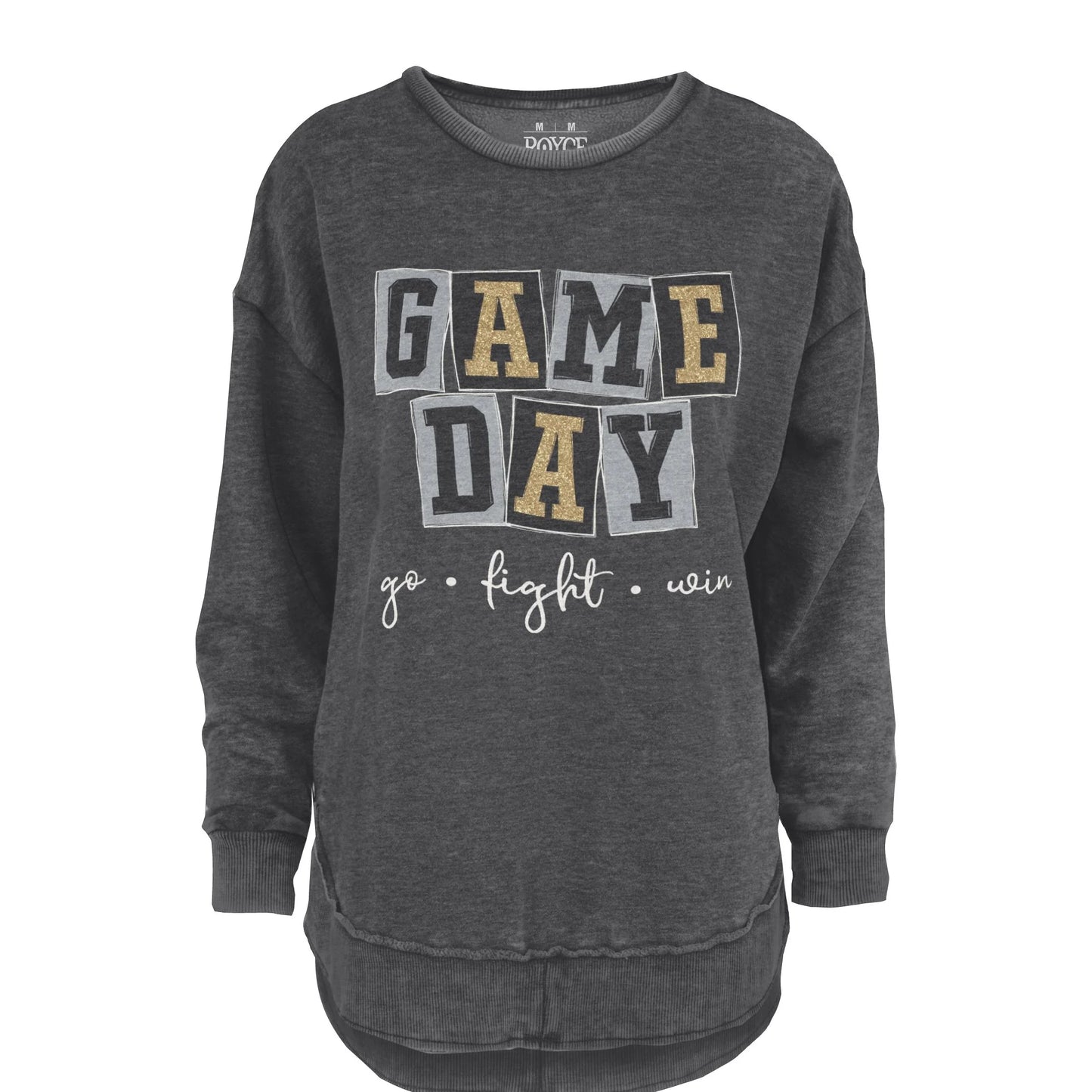 Game Day Melange Fleece Poncho Sweatshirt
